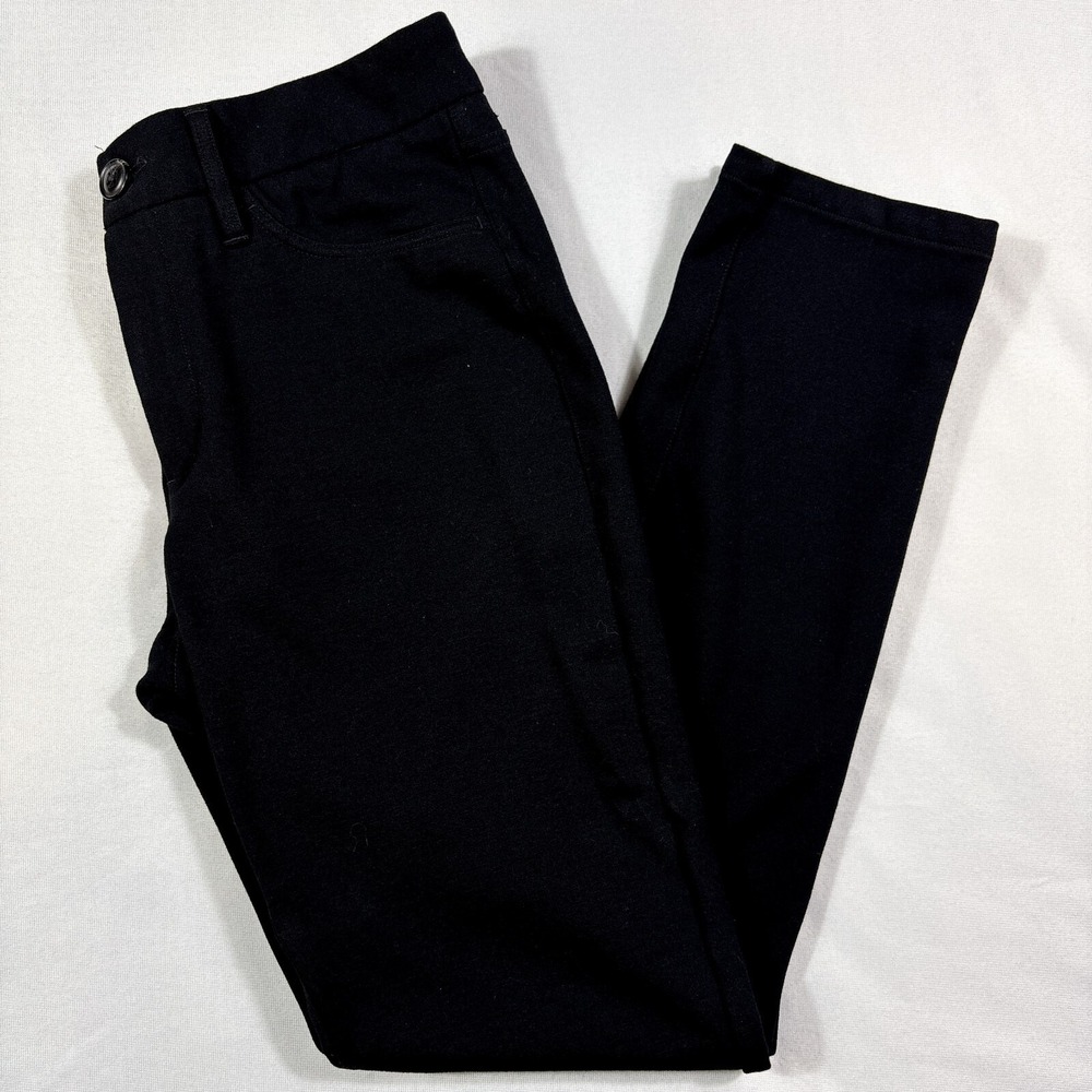 41 Hawthorn Pants Womens Size 4 Black Stretch Chino 5 Pocket Tapered Zip Ankle